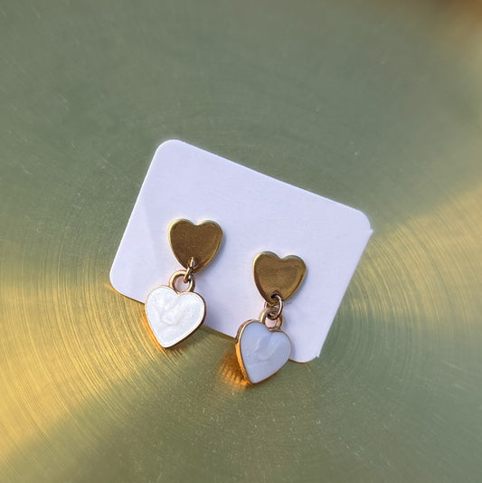 Gold and Marble Hearts
