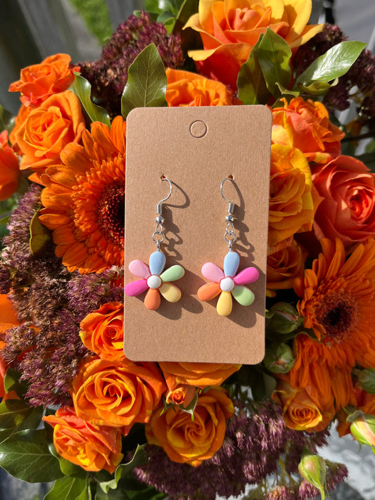 Multicolour Flower Earrings